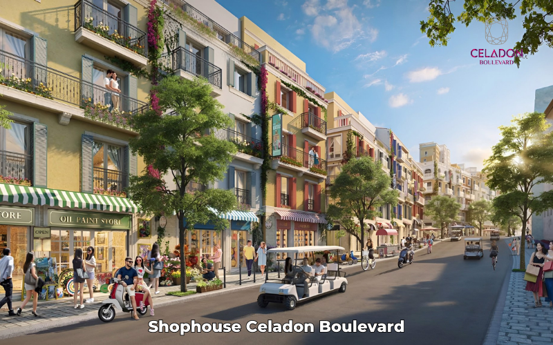 Thiết kế shophouse Celadon Boulevard
